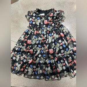 Toddler/little Girls size 3T Pippa & Julie Chiffon dress. Flowery pattern.